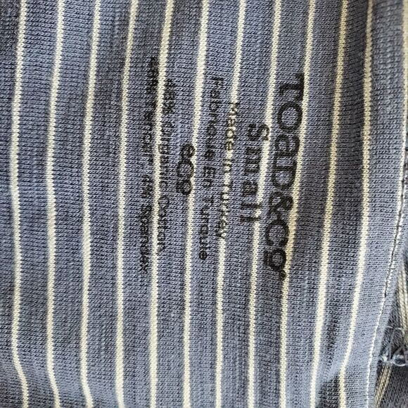 Toad & co striped organic cotton cap sleeve dress - Picture 2 of 6